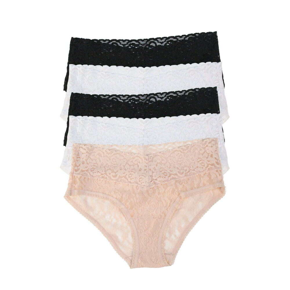 Felina Signature Stretch Lace Low Rise Hipster 5-Pack Size Medium Basics Combo